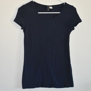 Basic Grey Scoop Neck Tee